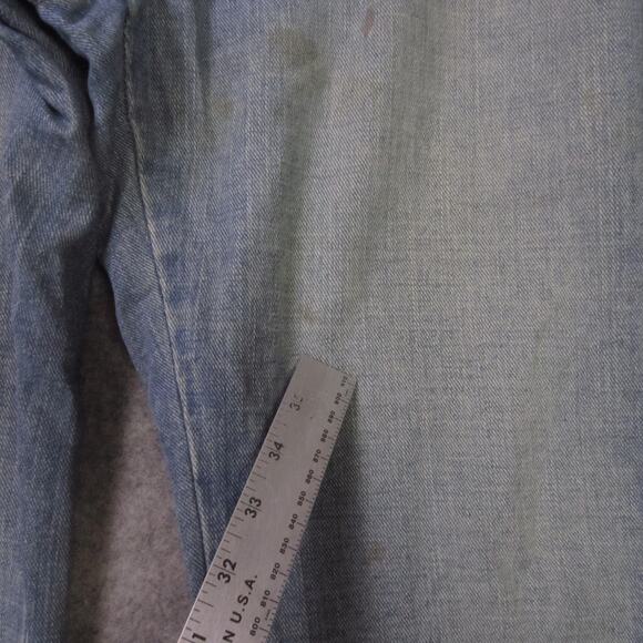 Tommy Hilfiger Jeans Womens 12 Blue Cowboy Fit Bootcut Button Fly Denim - Picture 3 of 13